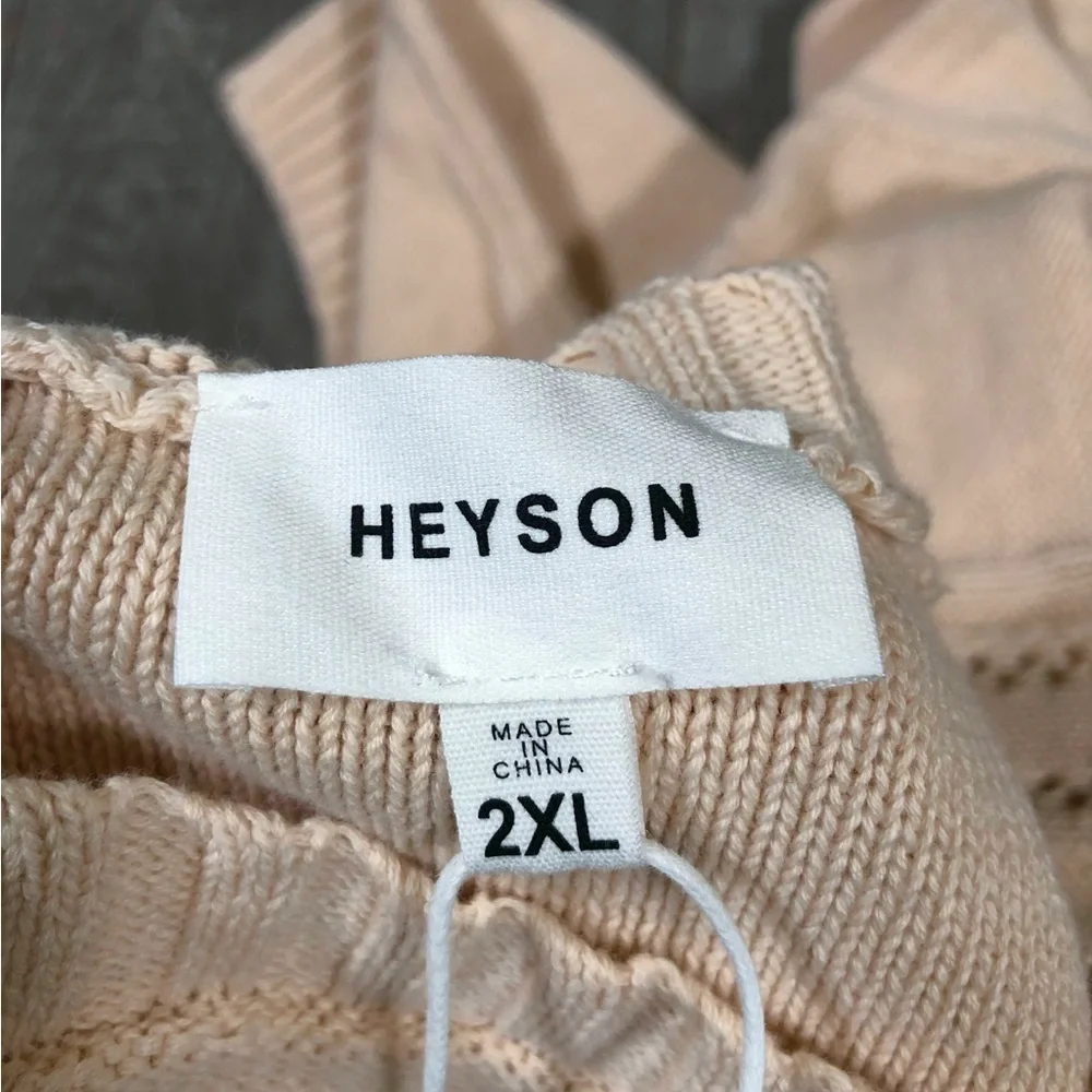 HEYSON Women’s Knitted “When you Arrived” Sweater Size 2XL